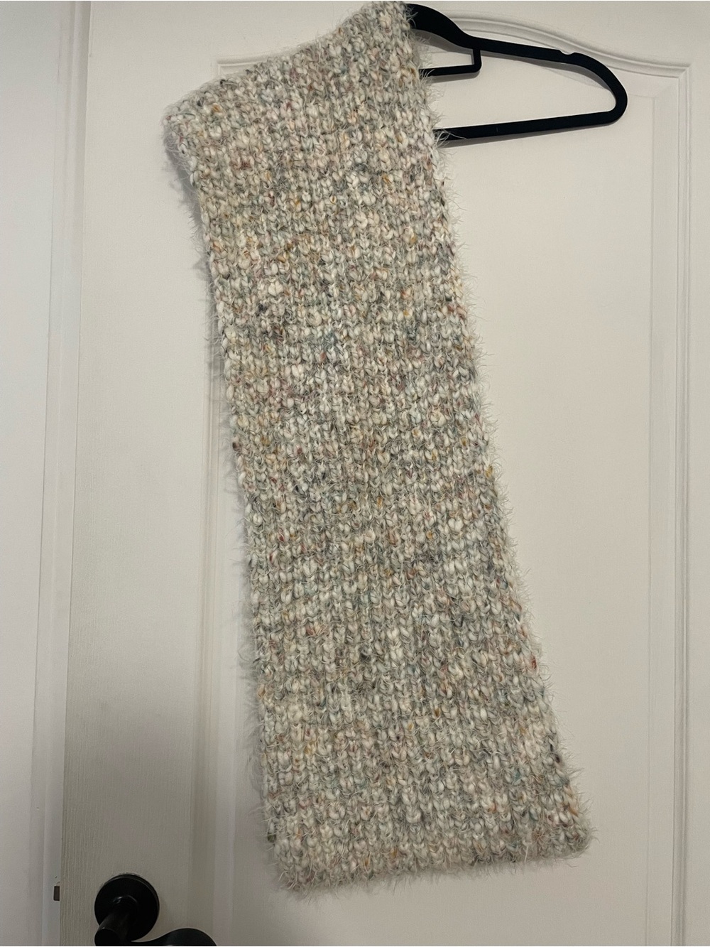 Steve Madden Fuzzy Speckled Infinity Scarf